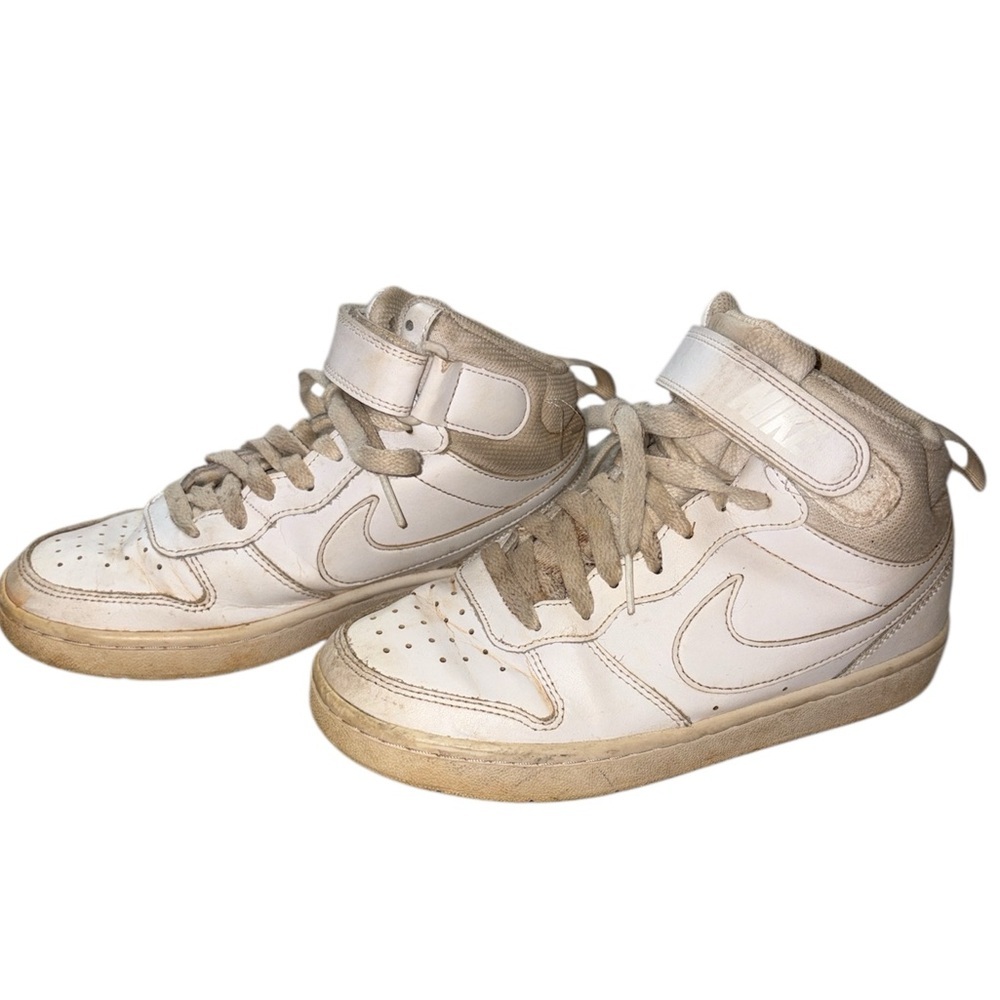 Nike Court Borough Mid 2 GS White Youth 4Y / Women’s 5.5 - Picture 2 of 6